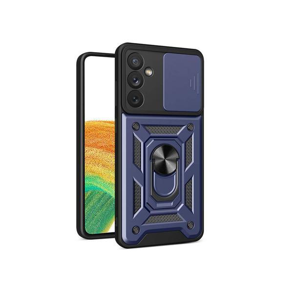 Galaxy A34 Kılıf Magnetik Standlı Kamera Korumalı Zore Sürgülü Vega Kapak - Image 1