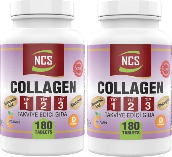 Ncs Kollajen Tip 1-2-3 Hyaluronic Acid 180 Tablet 2 Kutu - Image 1
