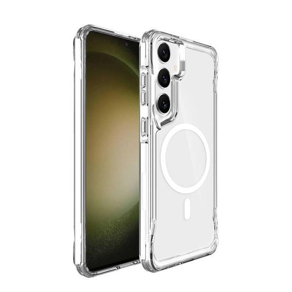 Galaxy S24 Plus Kılıf Zore M-safe Şarj Özellikli T-Max M-safe Kapak - Image 1