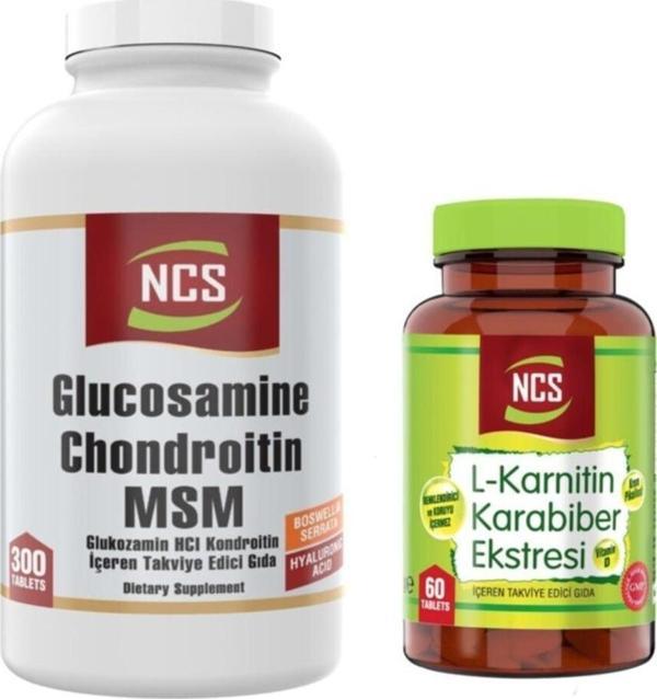 Ncs L Carnitine Karnitin 60 Tablet+Glucosamine Chondroitin Msm 300 Tablet - Image 1