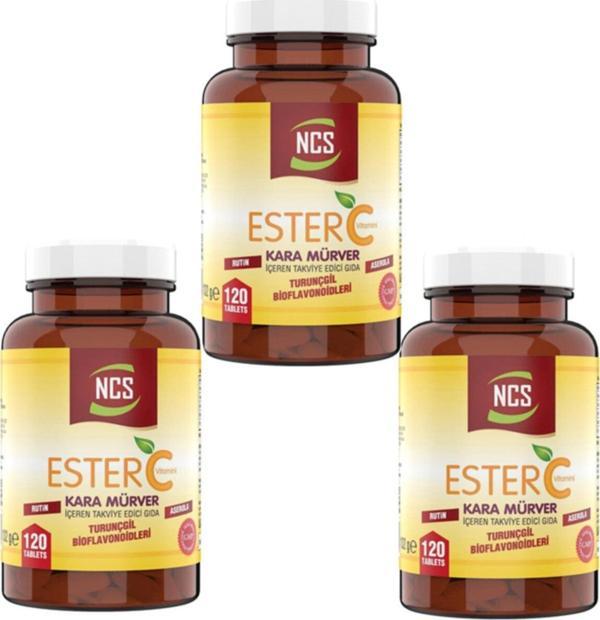 Ncs Ester C Vitamini 1000 Mg 120 Tablet X 3 Kutu 360 Tablet - Image 1