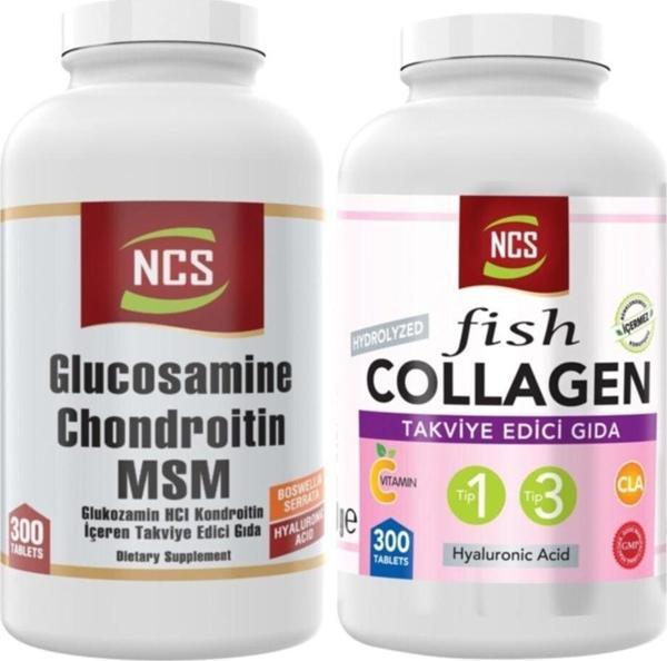 Ncs Tip 1-3 Balık Kollajen Cla Biotin 300 Tablet+Glucosamine 300 Tablet - Image 1