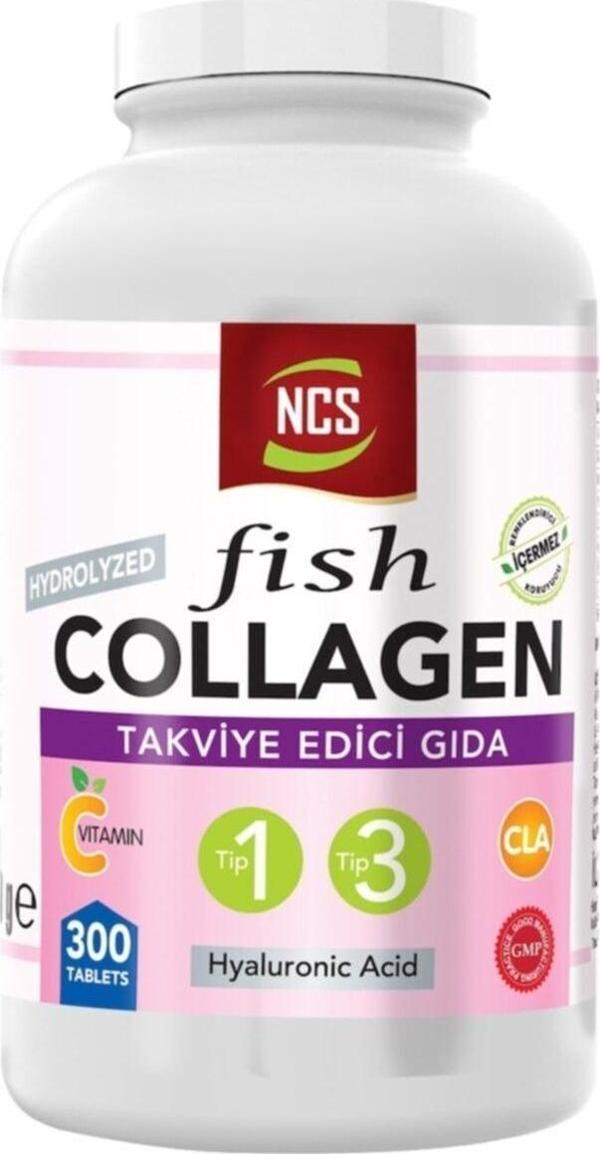Ncs Type 1-3 Balık Kolajen Cla Biotin 300 Tablet Çinko Collagen Vitamin C Hyaluronic Acid - Image 1