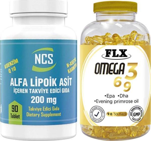 Ncs L-Carnitine Q10 90 Tablet & Flx Omega 3-6-9 90 Tablet - Image 1