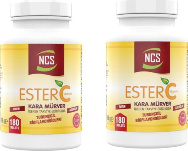 Ncs Ester C Vitamini 1000 Mg 180 Tablet X 2 Kutu 360 Tablet - Image 1