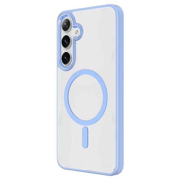 Galaxy S24 Kılıf M-safe Şarj Özellikli Zore Krom M-safe Silikon Kapak - Image 1