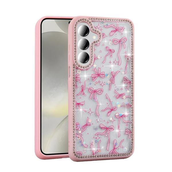 Galaxy A55 Kılıf Taşlı ve Simli Tasarım Zore Azra Kapak - Image 1