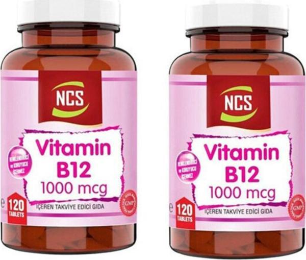 Ncs Vitamin B12 Metilkobalamin 1000 Mcg 120 Tablet 2 Kutu - Image 1