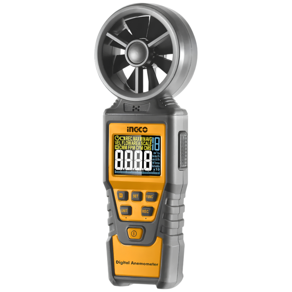 Ingco HETAN01 Dijital Ekranlı Anemometre Rüzgar Ölçer (Rüzgar/Hava Hızı Ölçme Aleti) - Image 1