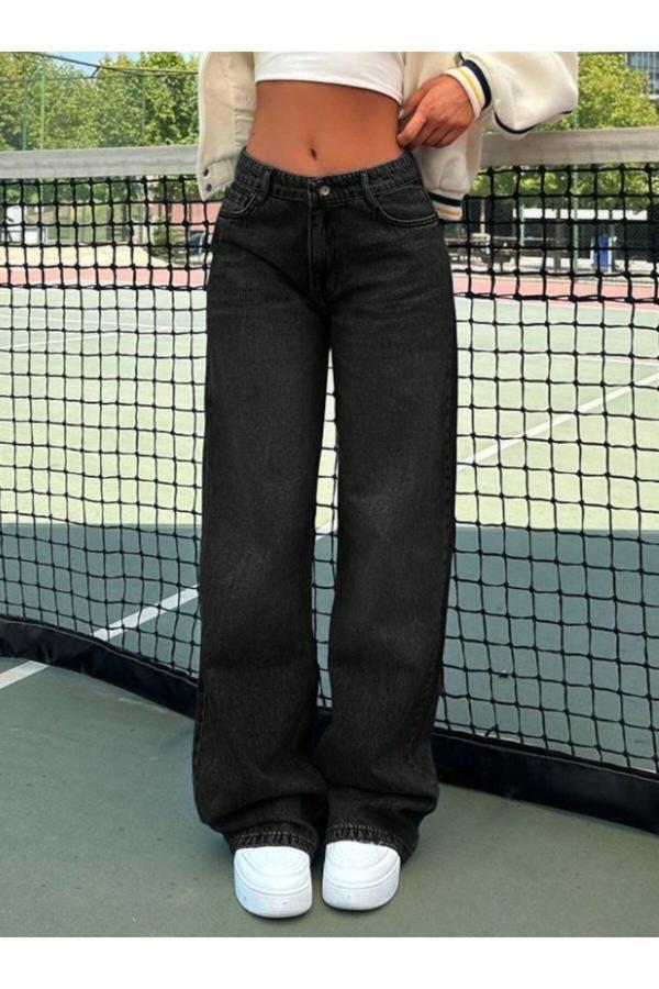 Noxter Kadın Düşük Bel Denim Pantolon - Image 1