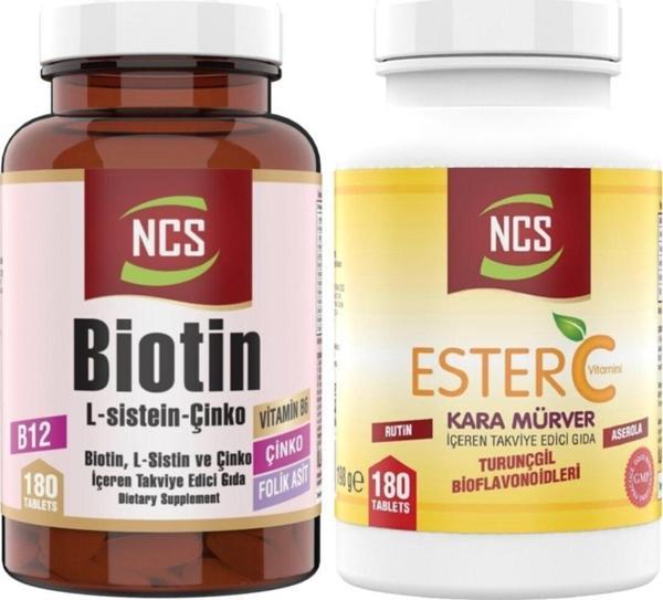 Ncs Ester C Vitamini 180 Tablet Biotin 180 Tablet - Image 1