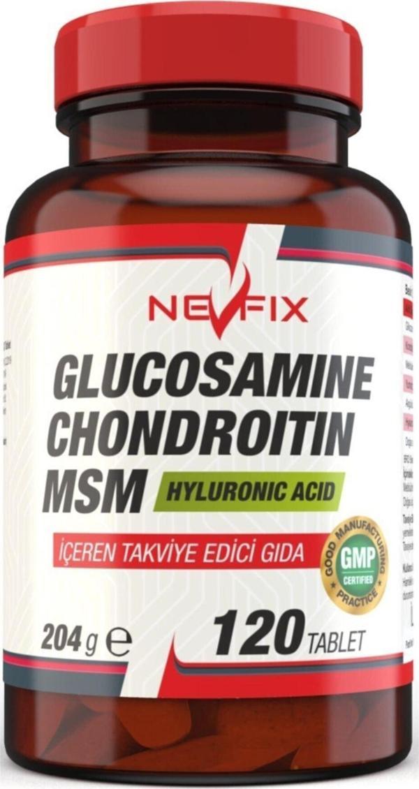 Nevfix Glucosamine Chondroitin Msm Yumurta Zarı Akgünlük 120 Tablet - Image 1