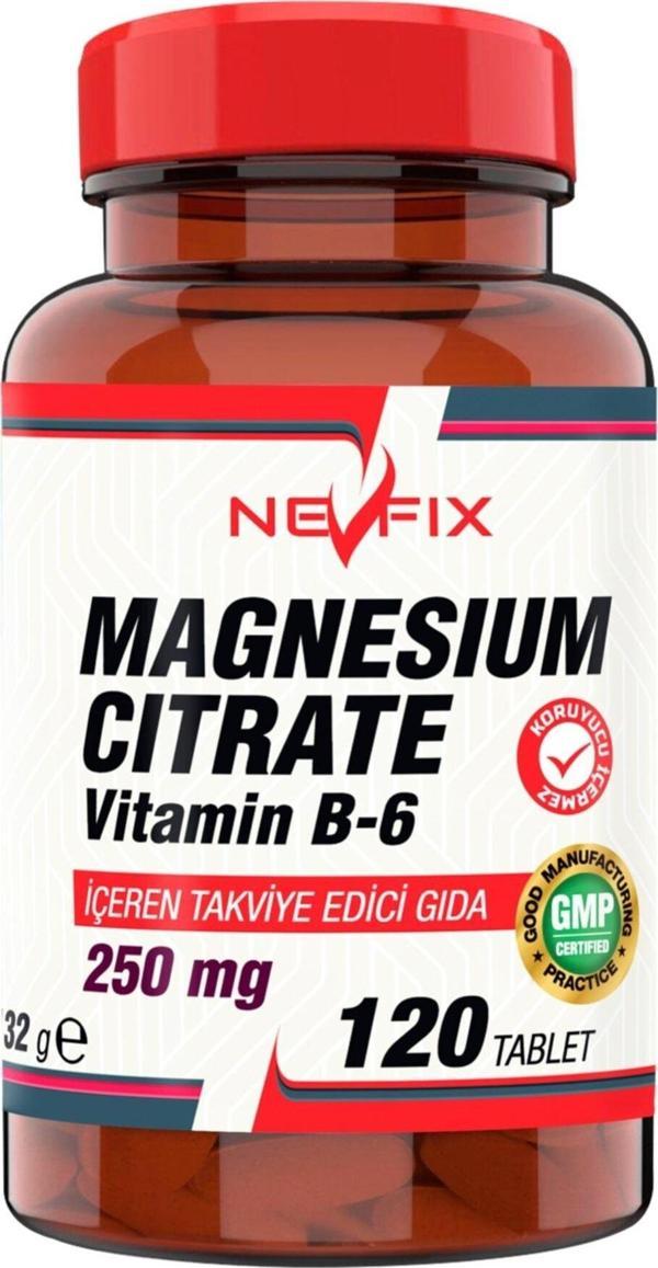Nevfix Magnezyum Sitrat Vitamin B6 120 Tablet - Image 1