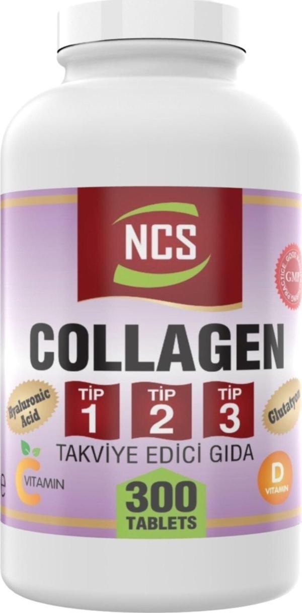 Nevfix Ncs 300 Tablet Kollajen 1000 Mg Collagen Tip 1-2-3 Glutatyon Dvit - Image 1