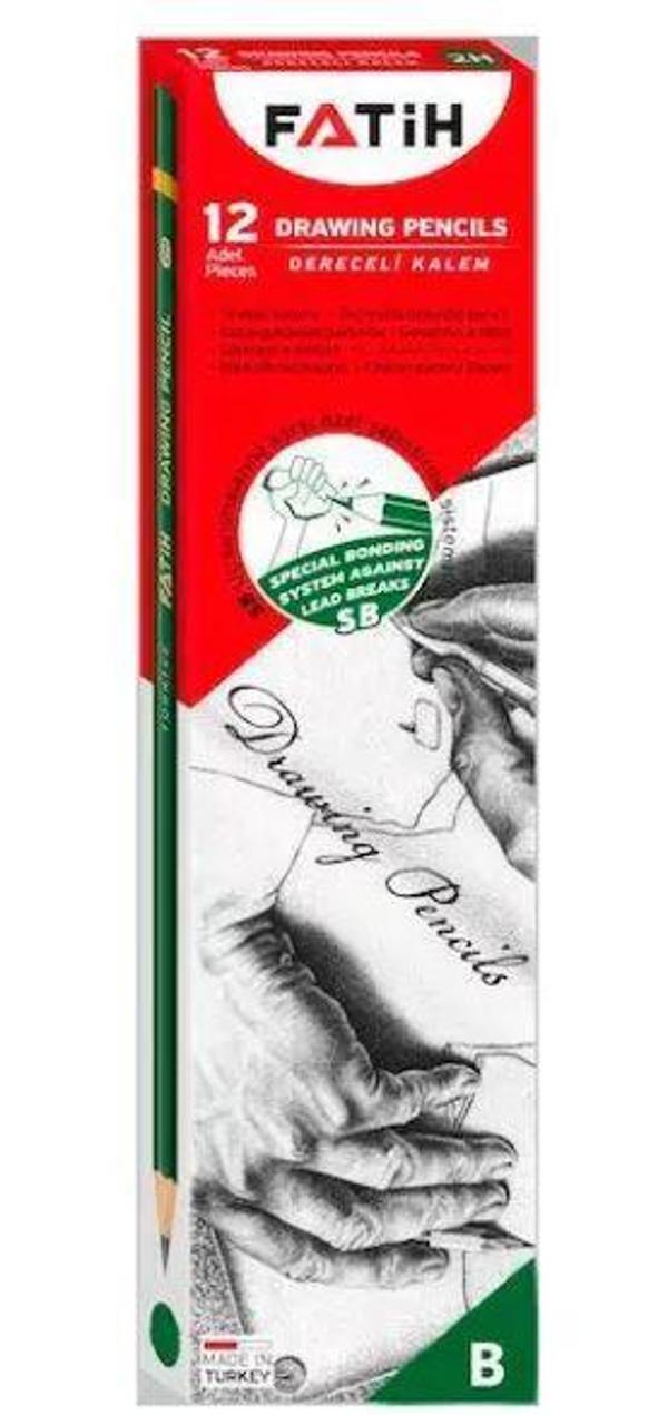 FATİH B DERECELİ KURŞUN KALEM 12'Lİ PAKET - Image 1