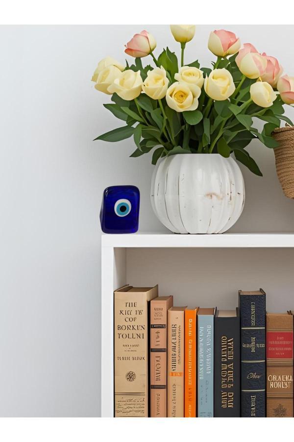 Nevce Store Modern Kare Nazar Boncuğu – Ev & Ofis Dekoru - Pozitif Enerji Ve Şık Objeler - Hediye - Image 1