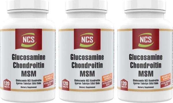 Ncs Glucosamine Chondroitin Msm Hyaluronic Acid 120 Tablet 3 Kutu - Image 1
