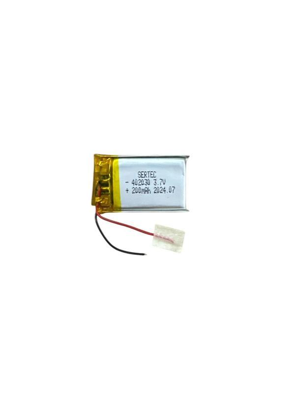 402030 3.7V 200mAh Li-Polymer Pil Devreli/1.5A - Image 1