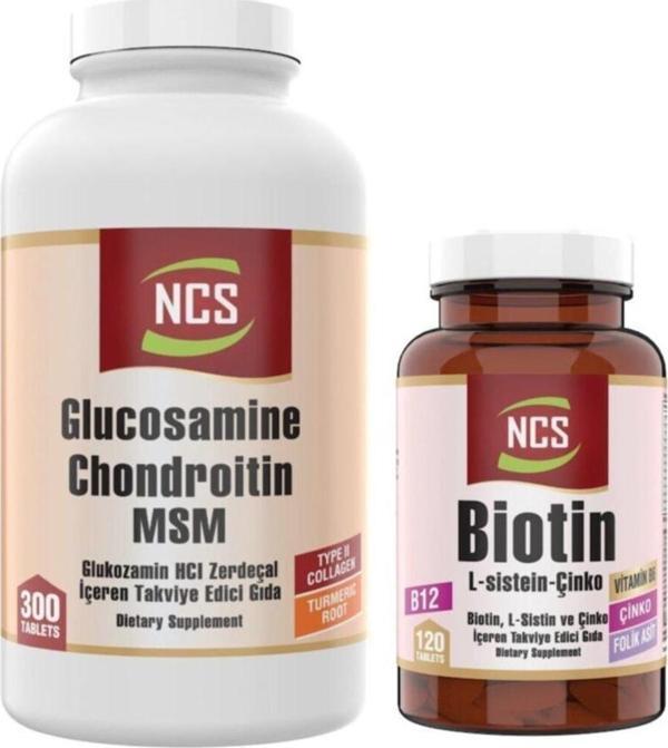 Ncs Glucosamine Chondroitin Msm Turmenic Root 300 Tablet Biotin 120 Tablet - Image 1