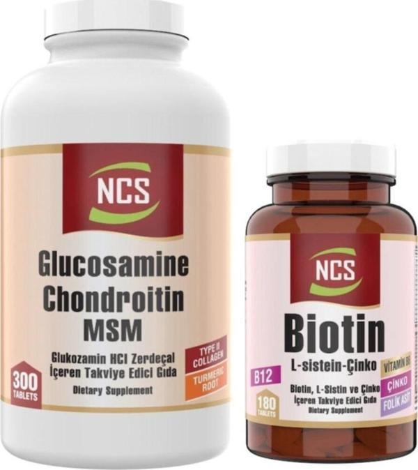 Ncs Glucosamine Chondroitin Msm Turmenic Root 300 Tablet Biotin 180 Tablet - Image 1