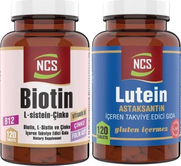 Ncs Lutein 15 Mg Astaxanthin 120 Tablet Biotin 120 Tablet Çinko Vitamin B Complex - Image 1