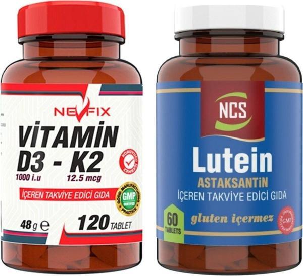Ncs Lutein 60 Tablet & Nevfix Vitamin D3-K2 120 Tablet - Image 1