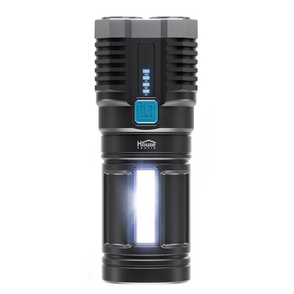 House Pratik HPR100 Şarjlı 4 Modlu 1200 mAh El Feneri 270 Lümen Siyah - Image 1