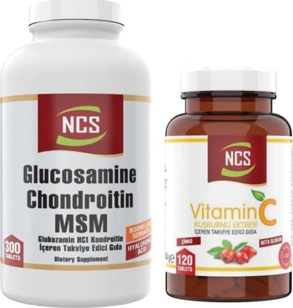 Ncs Vitamin C Kuşburnu Beta Glukan 120 Tablet+Glucosamine 300 Tablet - Image 1