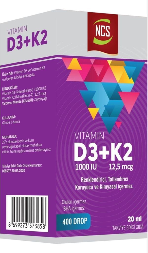 Ncs Vitamin D3+K2 20 Ml - Image 1