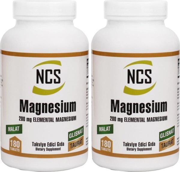 Ncs Magnezyum Bisglisinat 2 Kutu 360 Tablet Taurat200 Mg Magnesium - Image 1