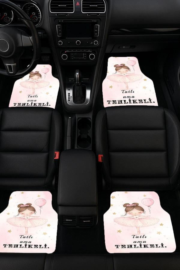 SonicTouch Universal Oto Araba Paspası Takımı Dijital Baskılı Her Araca Uyumlu Yıkanabilir 22OPD2511 - Image 1