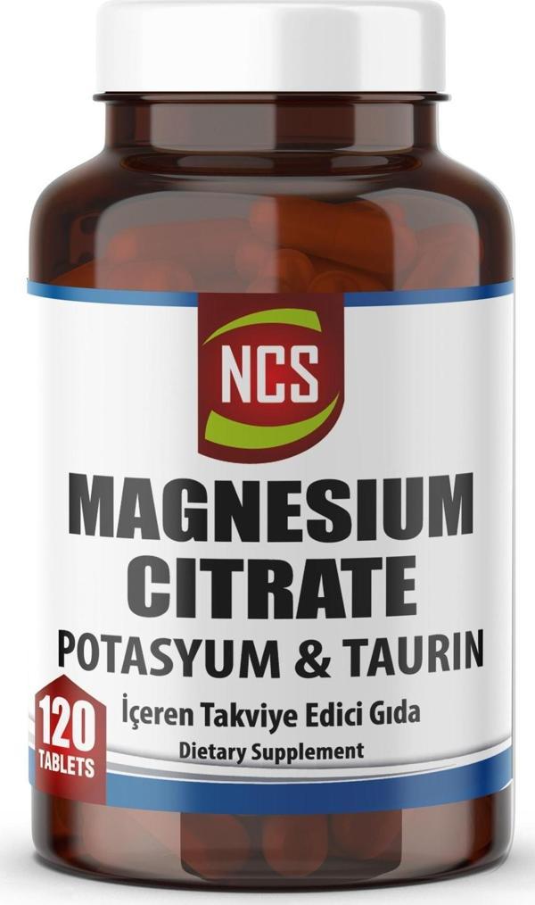 Ncs Magnezyum Sitrat Kalium 120 Tablet 4 Lü Form (Potasyum Taurin) & Vitamin B6 - Magnesium Citrate - Image 1