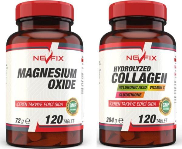Nevfix 1000 Mg 120 Tablet Magnezyum 250 Mg 120 Tablet Collagen - Image 1