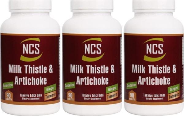 Ncs Milk Thistle Artichoke Deve Dikeni Enginar 3 Kutu 270 Tablet - Image 1