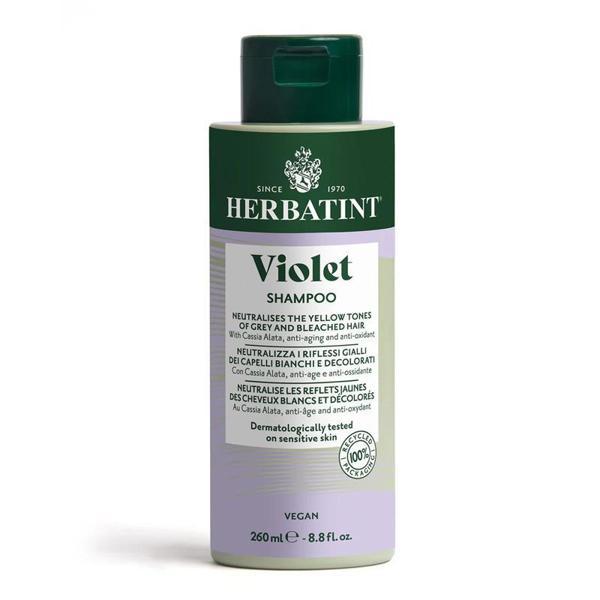 Herbatint Bitkisel Özlü Turunculaşma Karşıtı Violet (Mor) Şampuan 260 ml - Image 1