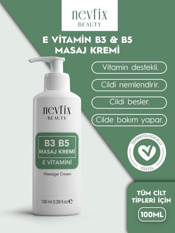 Nevfix Beauty B3-B5 Niacin Folic Acid Vitamin E Krem 100 Ml Türkiyede Ilk Ve Tek - Image 1