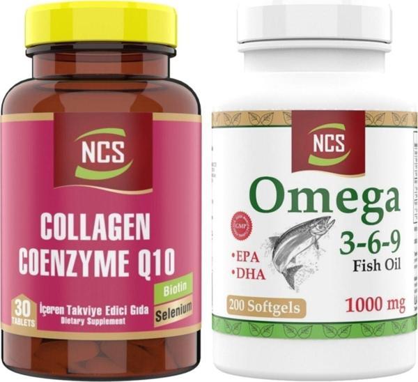 Ncs Omega 3 6 9 1000 Mg 200 Yumuşak Kapsül Collagen Coenzyme Q10 30 Tablets - Image 1
