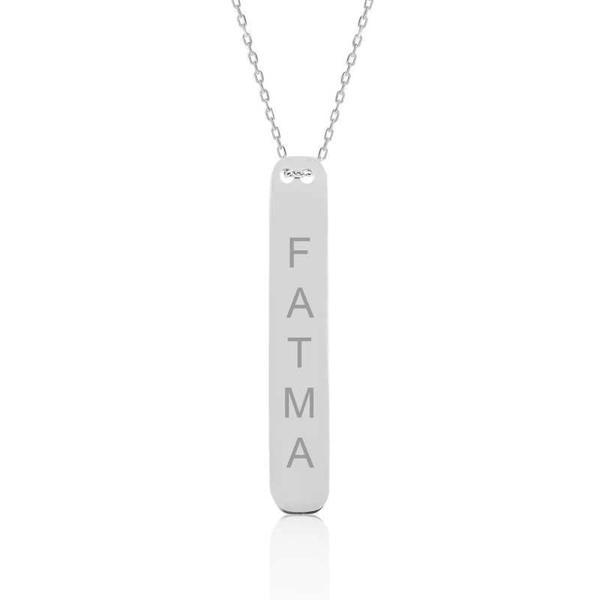 Supertrend Gümüş İsimlik Çubuk Kolye - Image 1