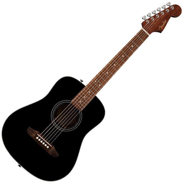 Fender California Standard Redondo Mini Black w/Bag Akustik Gitar - Image 1