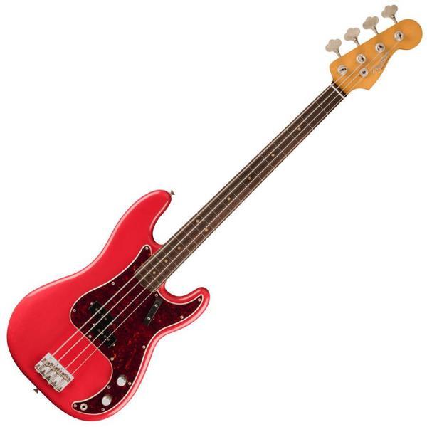 Fender Limited Edition Vintera II Road Worn 60s Precision Bass Gülağacı Klavye Fiesta Red w/Hard Case Bas Gitar - Image 1