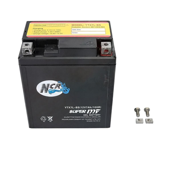 HONDA ACTIVA S125 AKÜ YTX7L-BS 12V7AH YZF-R25 MT-25  SPACY CBF 150 CBR250R ALPHA CRF250L CB600F YAMA - Image 1