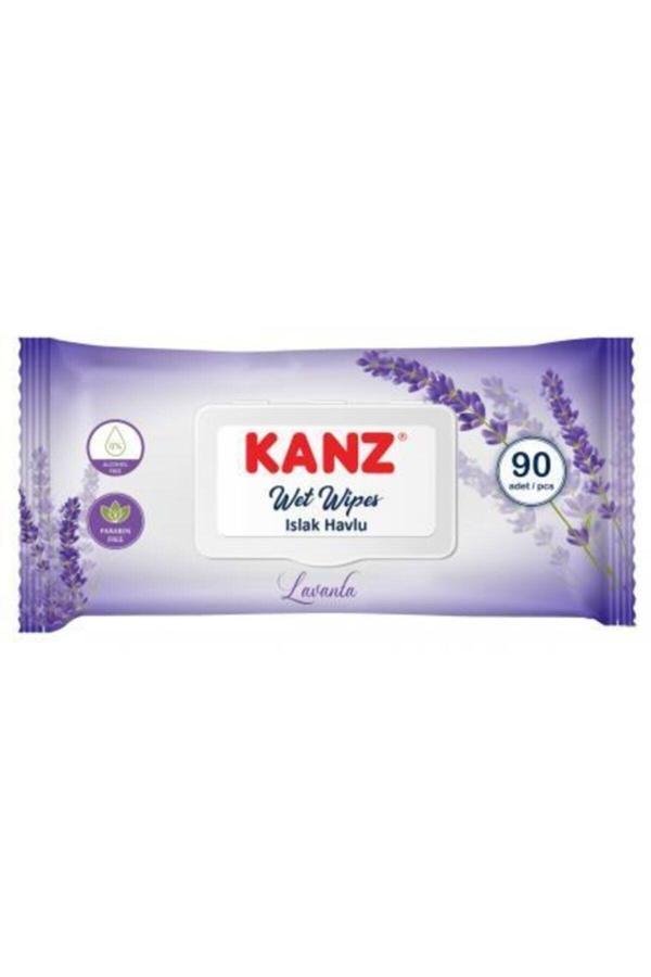 Tvet Kanz Islak Mendil Lavanta 90 Yaprak T40343 - Image 1