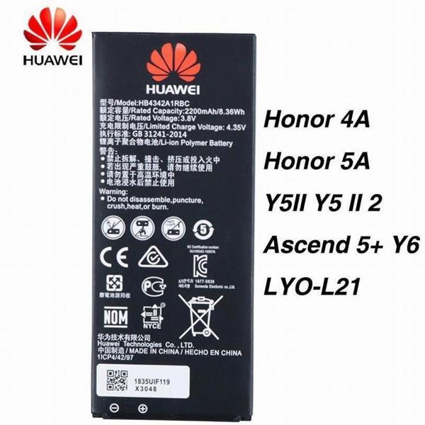 Huawei Pil Battery For Huawei Y6 Honor 4a Hb4342a1rbc - Image 1