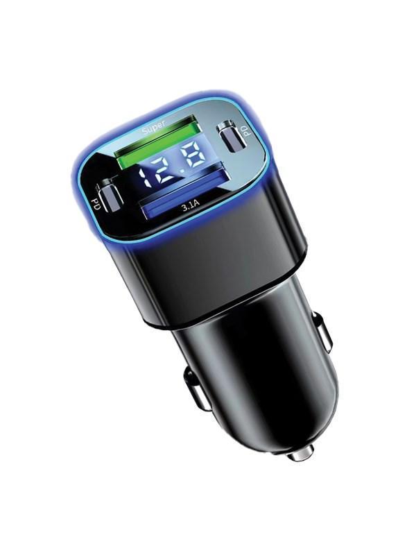 ARAÇ İçi Çakmaklık Şarj Dijital Göstergeli 38 Watt CR75 - Image 1