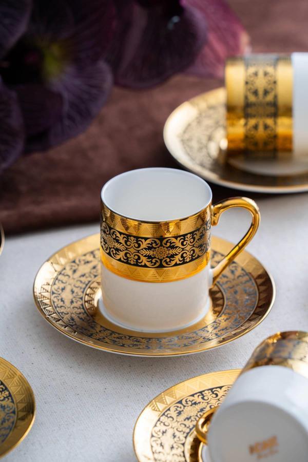 ACAR Hermia 6 Kişilik Kahve Fincanı Takımı - 90 cc - Image 1