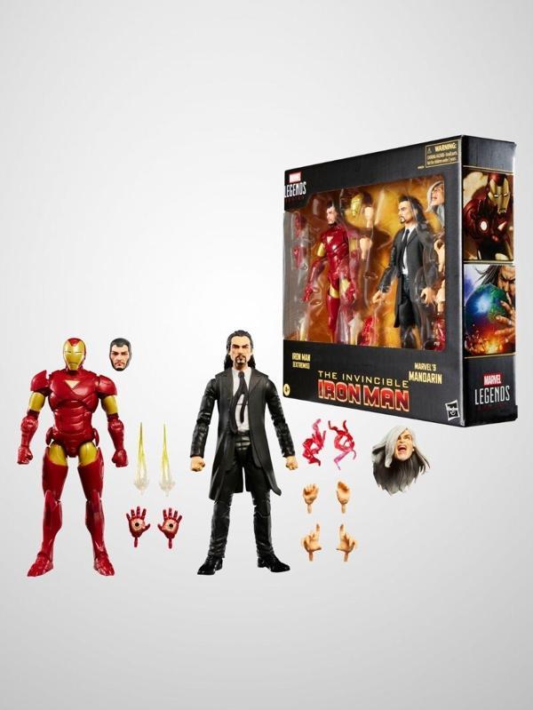 Marvel Legends Iron Man (Extremis) and Marvel’s Mandarin (Avengers Comics) İkili Aksiyon Figür Seti - Image 1