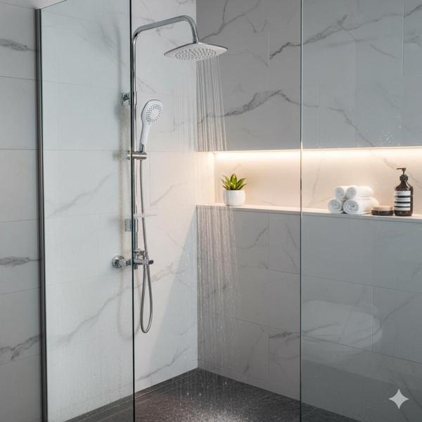 TEMA RAİN PRATİK BİANCO DUŞ SETİ 5F-53270 - Image 1