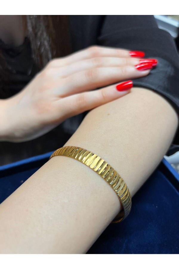 8 gr (Gram) Dalmaçya Şarnel Bilezik Yatırımlık 22 Ayar Altın - Image 1