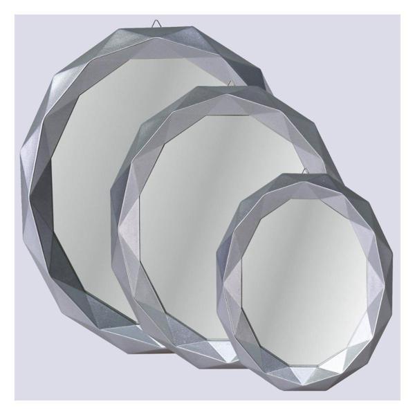 Selim Dekor Sortie 3'lü Ayna Gümüş - Image 1