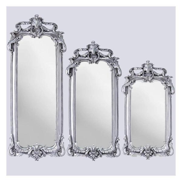 Selim Dekor Royal 3'lü Ayna Gümüş - Image 1